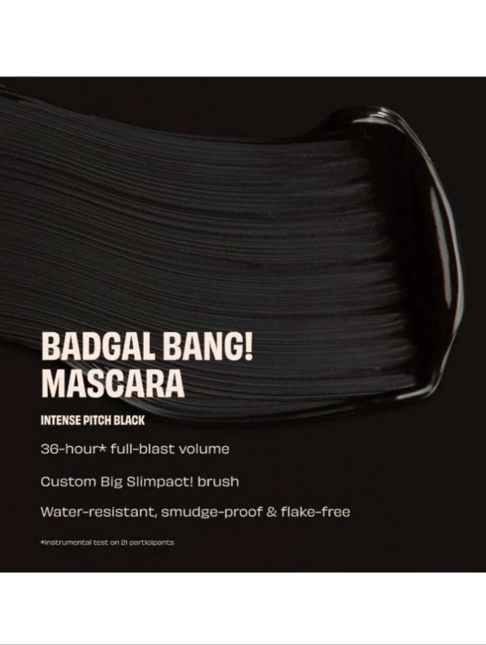 🎉2•$13/3•$18🎉 BENEFIT COSMETICS BADgal Bang! In Intense Pitch Black